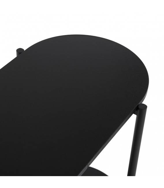 CONSOLA 90 X 40 X 70 GANTA METAL Y MADERA MDF NEGRO
