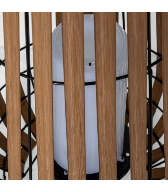 LAMPARA DE PIE SOLAR EXTERIOR PP IMITACION ROBLE NATURALLAMPARA DE PIE SOLAR EXTERIOR PP IMITACION ROBLE NATURAL