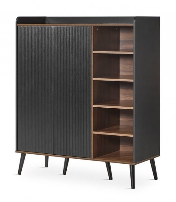 ARMARIO BAJO ORIGINAL MELAMINA NOGAL Y NEGRO