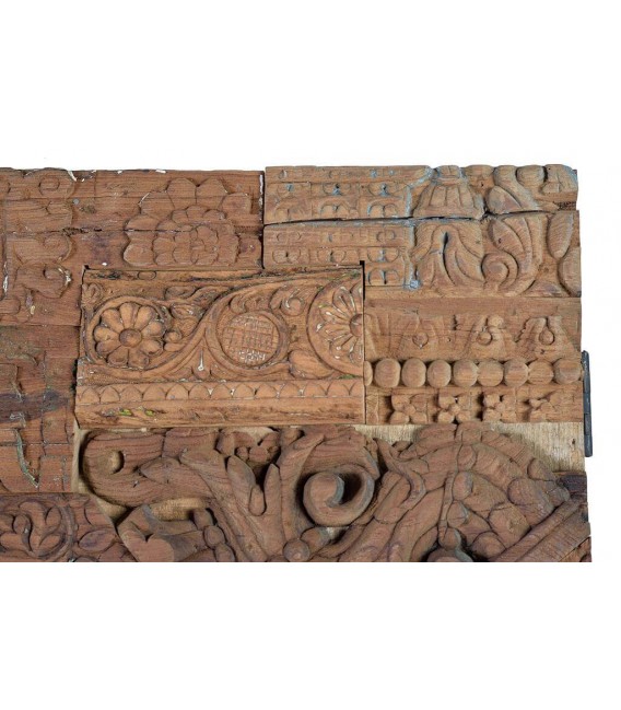 ARMARIO ALACENA MADERA MANGO RECICLADA TALLADA NATURAL