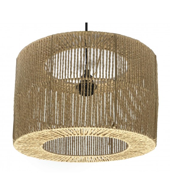 LAMPARA DE TECHO 38 Ø X 120 TRESTE CUERDA NATURAL