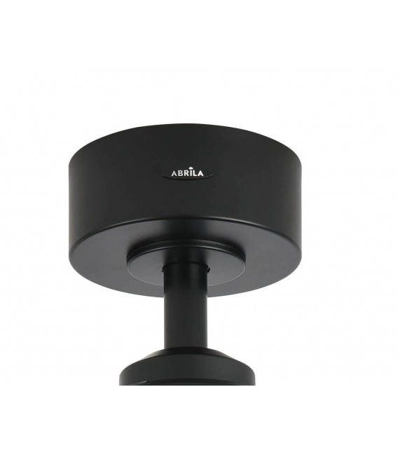 VENTILADOR 6 VELOCIDADES LED INTEGRADO METAL NEGRO ABS IMITACION ROBLE