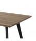 MESA DE COMEDOR EXTENSIBLE 140 MADERA NATURAL METAL NEGRO