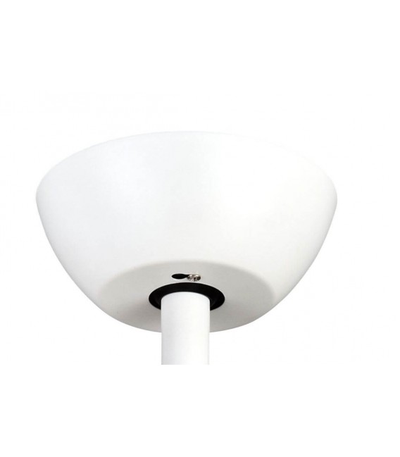 VENTILADOR SILENCIOSO LED INTEGRADO METAL BLANCO ABS IMITACION ROBLE