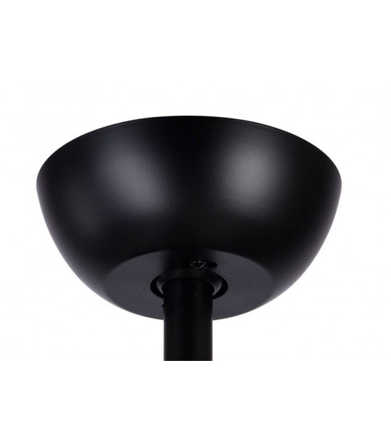 VENTILADOR SILENCIOSO LED INTEGRADO METAL NEGRO ABS IMITACION NOGAL