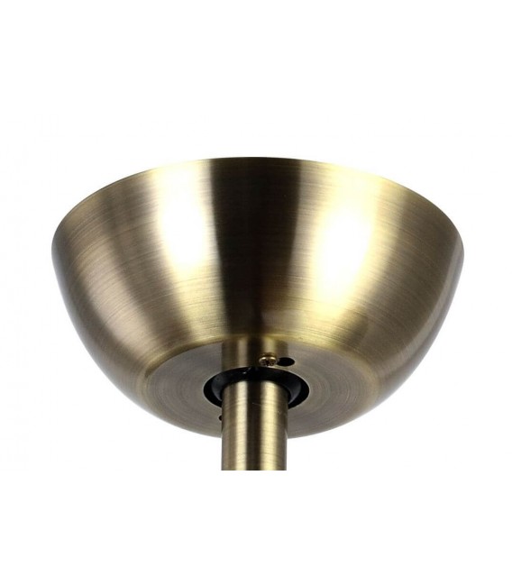 VENTILADOR SILENCIOSO LED INTEGRADO METAL ORO VIEJO ABS NEGRO