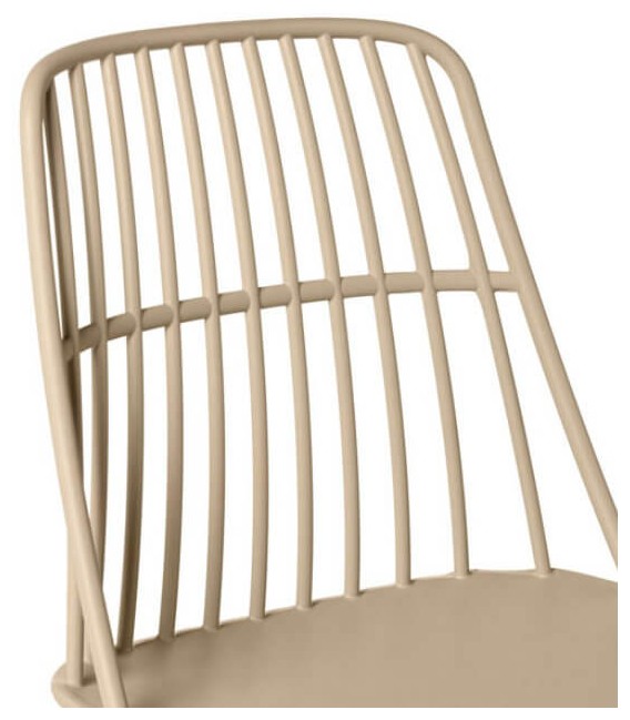 SILLA 46 X 66 RAMPLIO METAL Y POLIPROPILENO COLOR BEIGE