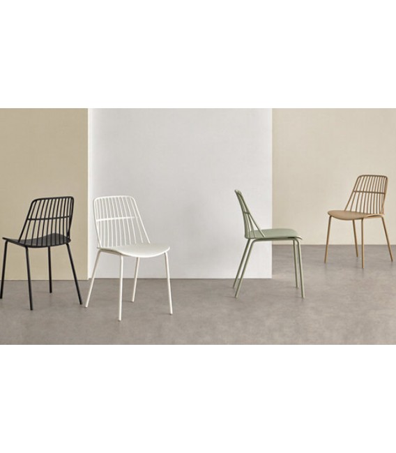SILLA 46 X 66 RAMPLIO METAL Y POLIPROPILENO COLOR BEIGE