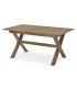 MESA DE COMEDOR RECTANGULAR EXTENSIBLE MADERA NOGAL MDMHOGAR
