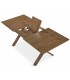 MESA DE COMEDOR EXTENSIBLE 160 X 90 X 75 PIERO MADERA NOGAL