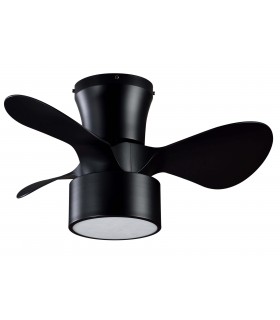 VENTILADOR SILENCIOSO PEQUEÑO METAL NEGRO ABS NEGRO