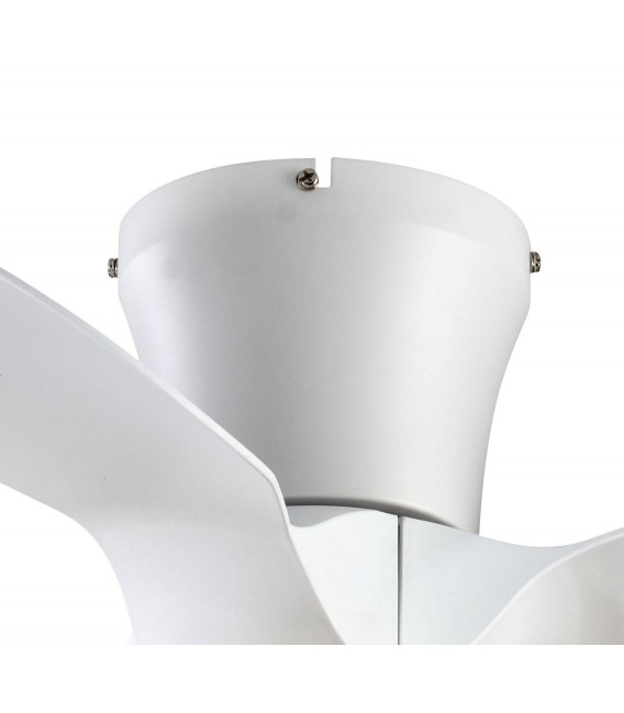 VENTILADOR SILENCIOSO PEQUEÑO METAL BLANCO ABS MADERA Y BLANCO