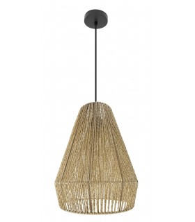 LAMPARA DE TECHO 34 Ø X 140 PANLA CUERDA NATURAL