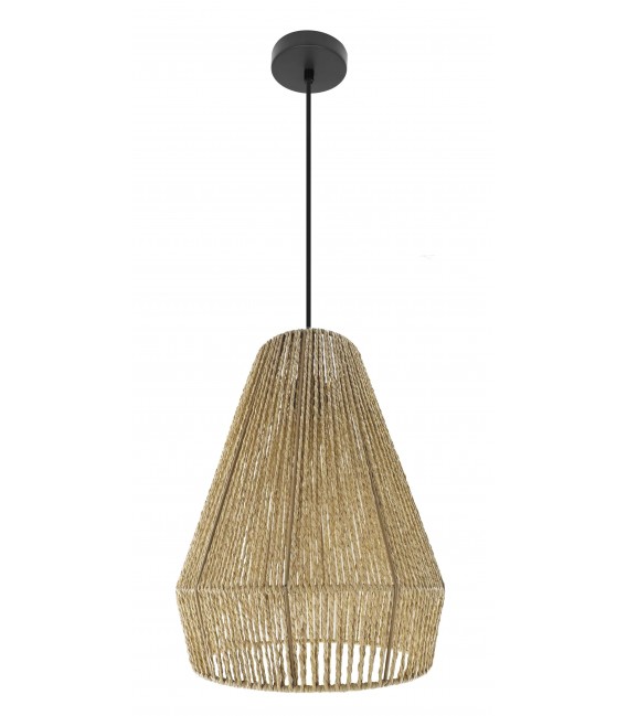 LAMPARA DE TECHO 34 Ø X 140 PANLA CUERDA NATURAL