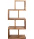 ESTANTERIA LIBRERIA IRREGULAR PEQUEÑA MADERA DE MANGO NATURAL
