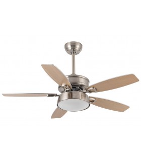 VENTILADOR SILENCIOSO REVERSIBLE METAL CROMADO ABS NIQUEL Y HAYA