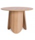 MESA DE COMEDOR REDONDA PEQUEÑA MADERA DE ROBLE NATURAL