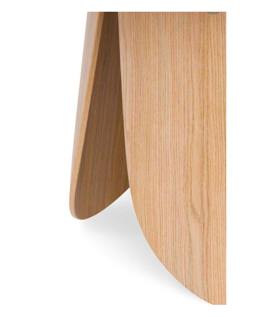 MESA DE COMEDOR REDONDA PEQUEÑA MADERA DE ROBLE NATURAL