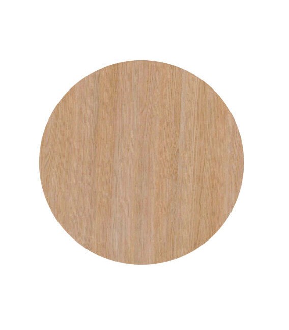 MESA DE COMEDOR REDONDA PEQUEÑA MADERA DE ROBLE NATURAL