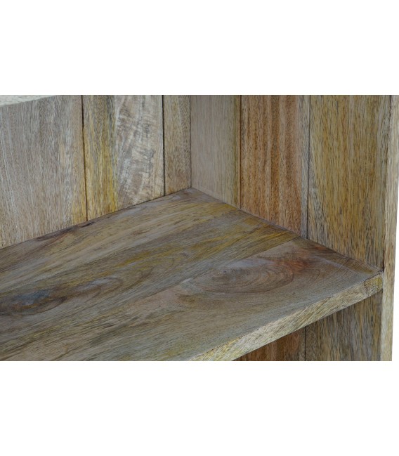 ESTANTERIA ORIGINAL ESTILO COLONIAL MADERA MANGO NATURAL Y NEGRO