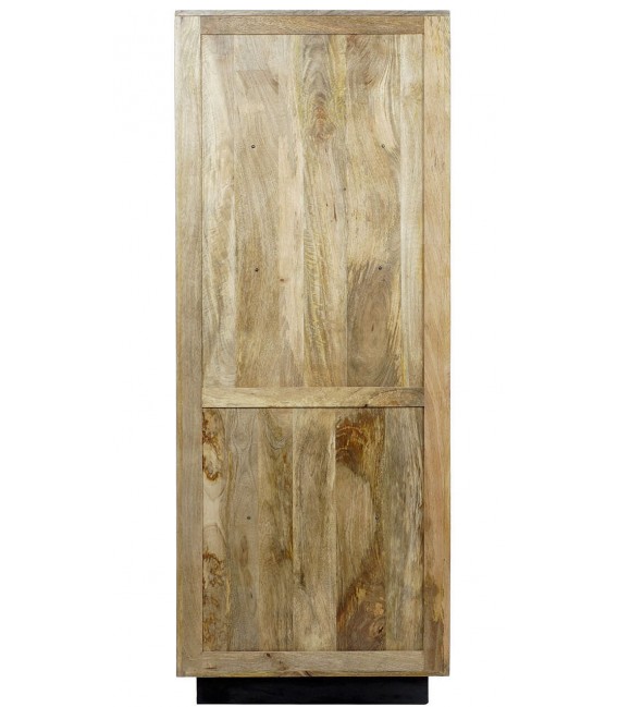 ESTANTERIA ORIGINAL ESTILO COLONIAL MADERA MANGO NATURAL Y NEGRO