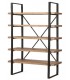 ESTANTERIA ESTILO INDUSTRIAL METAL NEGRO Y ROBLE NATURAL
