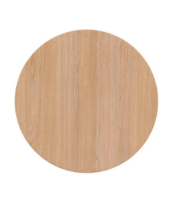 MESA DE COMEDOR REDONDA PEQUEÑA MADERA ROBLE NATURAL