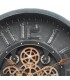 RELOJ DE PARED GRANDE POLICARBONATO Y CRISTAL GRIS Y DORADO