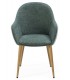 SILLON COMEDOR COMOD ESTILO NORDICO VERDE PATAS MADERA