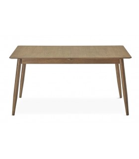 MESA DE COMEDOR EXTENSIBLE MADERA ACABADO NOGAL MDMHOGAR