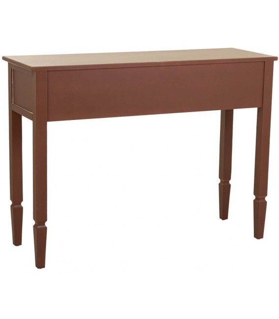 CONSOLA DE ENTRADA 1 CAJON MADERA DE PINO COLOR MARRON PATINA BLANCA