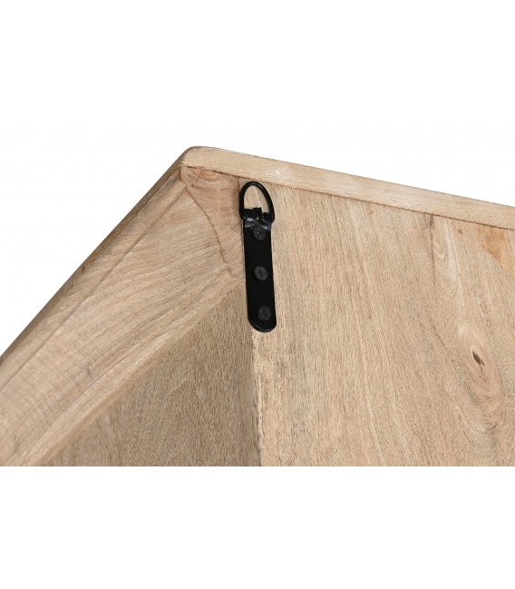 VITRINA 122 X 43 X 230 MIRLES MADERA DE MANGO NATURAL