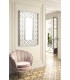 BUTACA ESTILO ART DECO TELA BEIGE METAL DORADO MDMHOGAR