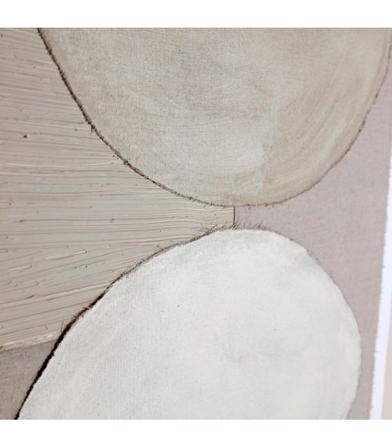 CUADRO VERTICAL ABSTRACTO MULTIPLES TEXTURAS TONOS BEIGE