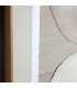 CUADRO VERTICAL ABSTRACTO MULTIPLES TEXTURAS TONOS BEIGE