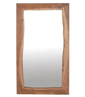ESPEJO RECTANGULAR MADERA ACACIA NATURAL