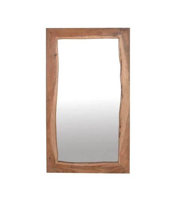 ESPEJO RECTANGULAR MADERA ACACIA NATURAL