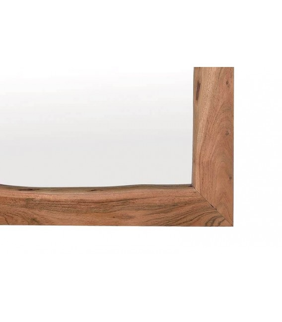 ESPEJO RECTANGULAR MADERA ACACIA NATURAL