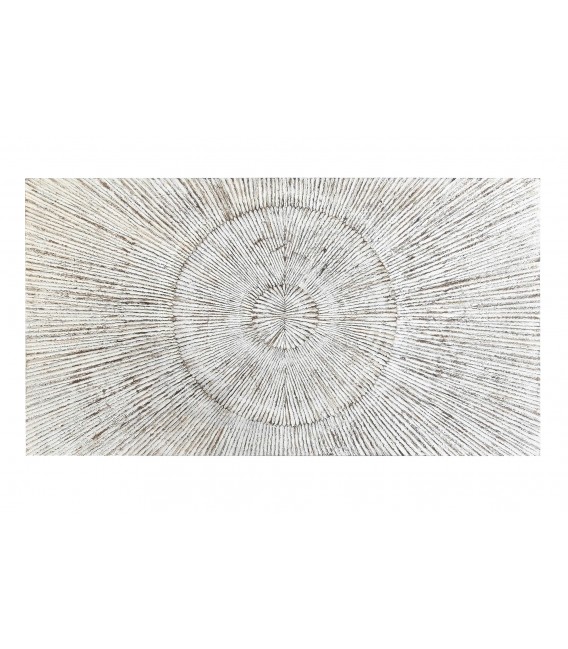 CABECERO PARA CAMA GRANDE MADERA MDF TALLADA DECAPADA BLANCO