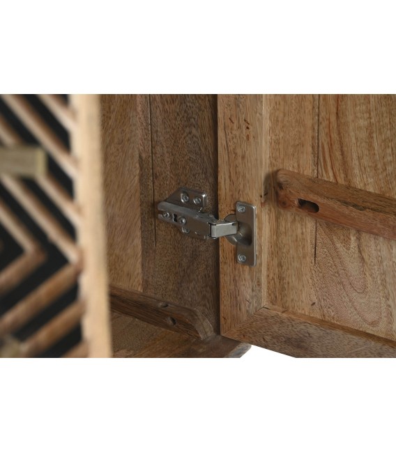 ARMARIO ALACENA BAJO MADERA DE MANGO NATURAL Y NEGRO