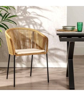 SILLON COMEDOR COMODO PARA EXTERIOR POLIETILENO Y ALUNINIO