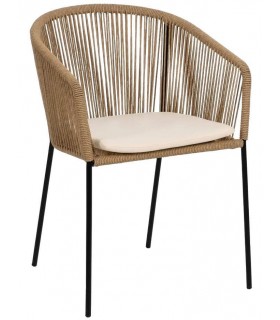 SILLON COMEDOR COMODO PARA EXTERIOR POLIETILENO Y ALUNINIO