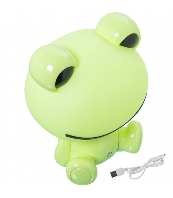 LAMPARA DE SOBREMESA TACTIL 3 INTENSIDADES RANA ABS Y PP VERDE