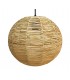 LAMPARA DE TECHO ESFERICA ALGAS NATURALES TRENZADAS