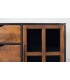 APARADOR ESTILO INDUSTRIAL MADERA MANGO METAL NEGRO