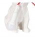 LAMPARA DE SOBREMESA ORIGINAL BULL DOG TERRIER POLIRESINA BLANCA