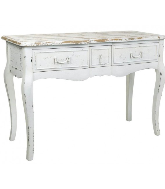 MESA ESCRITORIO 115 X 50 X 80 LACEO MADERA BLANCO ROZADO