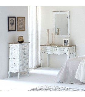 MESA ESCRITORIO 115 X 50 X 80 LACEO MADERA BLANCO ROZADO