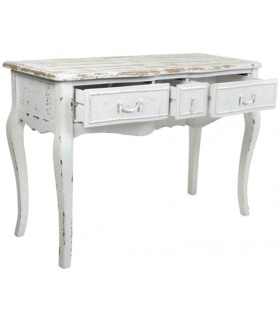 MESA ESCRITORIO 115 X 50 X 80 LACEO MADERA BLANCO ROZADO