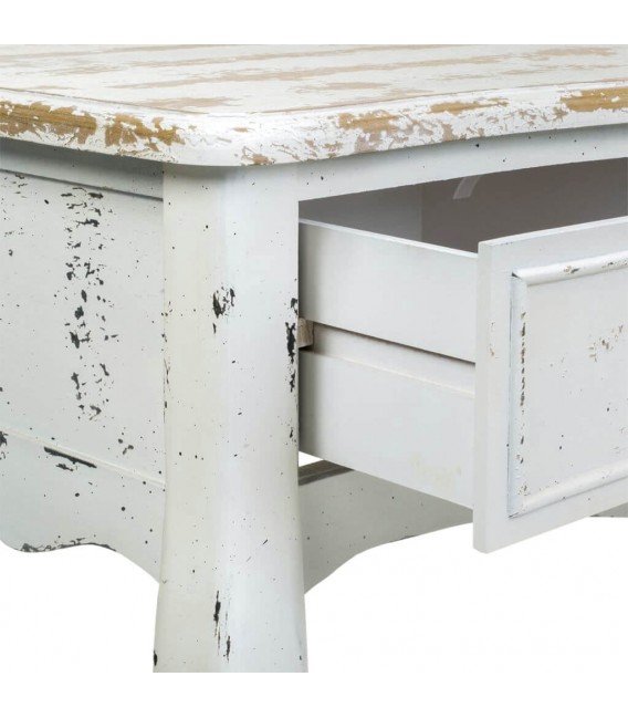 MESA ESCRITORIO 115 X 50 X 80 LACEO MADERA BLANCO ROZADO